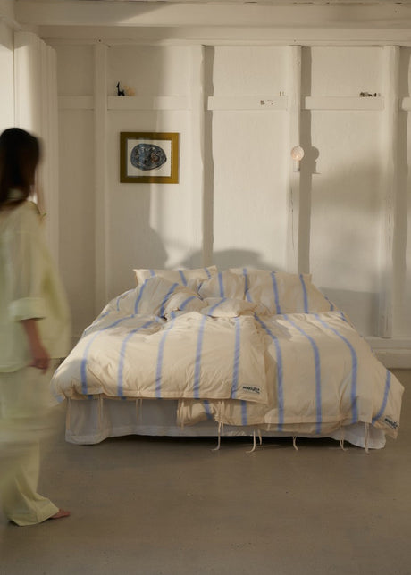 Bongusta - Percale sängkläder, 140x200/60x63 cm, elfenben, lavendel & mint - 2 - Jacobsen Plus