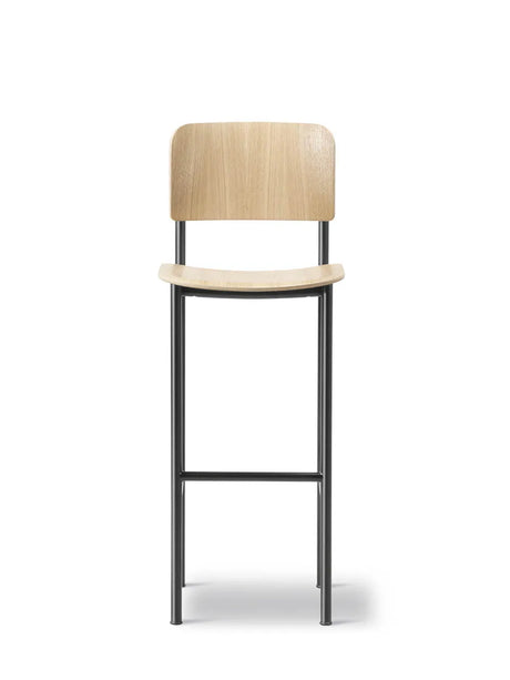 Plan Barstool, eklack från Fredericia Furniture - H: 65 (lav) - Jacobsen Plus