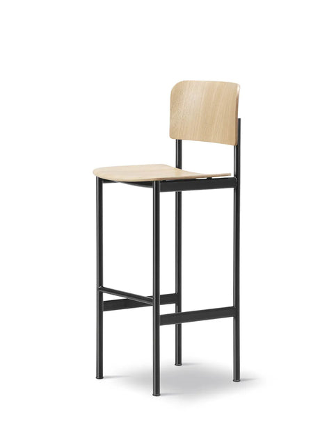 Plan Barstool, eklack från Fredericia Furniture - H: 65 (lav) - Jacobsen Plus