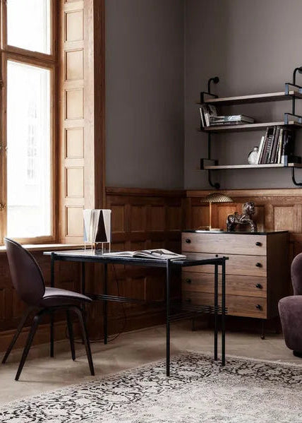 TS Desk 120x60 från GUBI - Black Marquina Marble - Jacobsen Plus