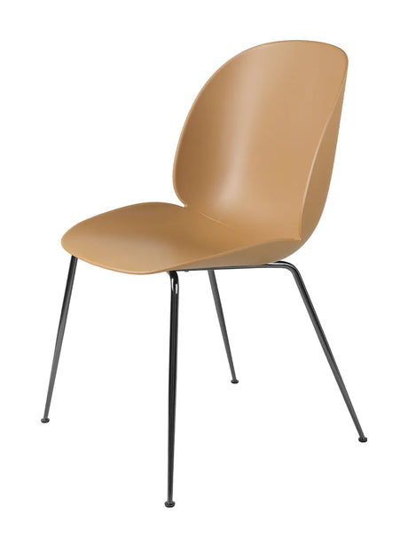 Beetle Stol, stoppad från GUBI - Black shell / Conic base / Black base - Jacobsen Plus
