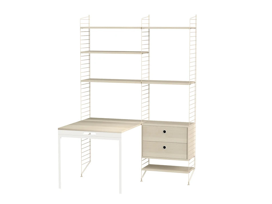 Kontor, paket E från String - Beige - ask - Jacobsen Plus