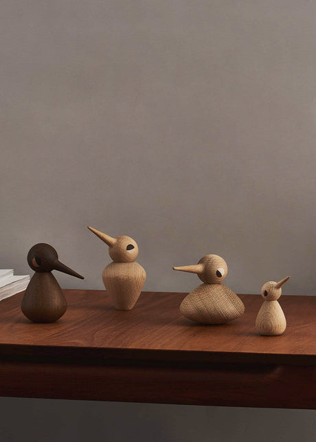 Birds av Kristian Vedel - Lys eg / Lille H: 7,5cm-Ø: 4cm - Jacobsen Plus