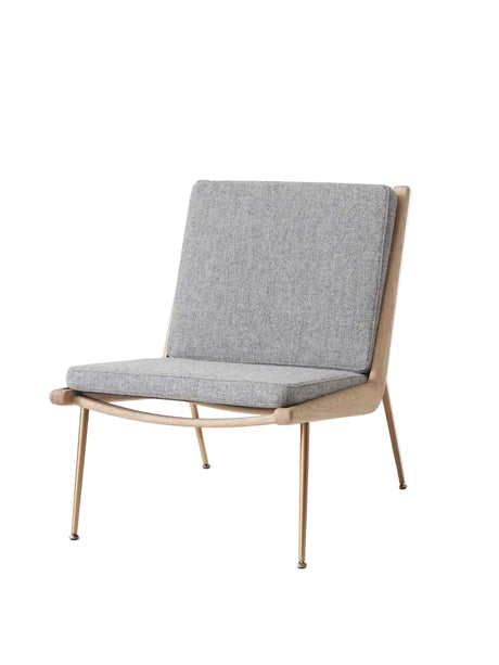 Boomerang HM1 fåtölj av Hvidt & Mølgaard - Hallingdal 130 / Ek - messing - Jacobsen Plus