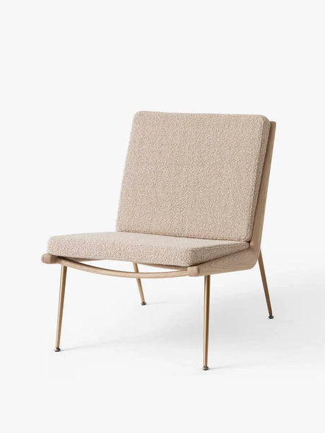 Boomerang HM1 fåtölj av Hvidt & Mølgaard - Hallingdal 130 / Ek - messing - Jacobsen Plus