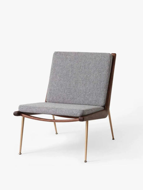 Boomerang HM1 fåtölj av Hvidt & Mølgaard - Hallingdal 130 / Ek - messing - Jacobsen Plus
