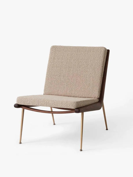 Boomerang HM1 fåtölj av Hvidt & Mølgaard - Hallingdal 130 / Ek - messing - Jacobsen Plus