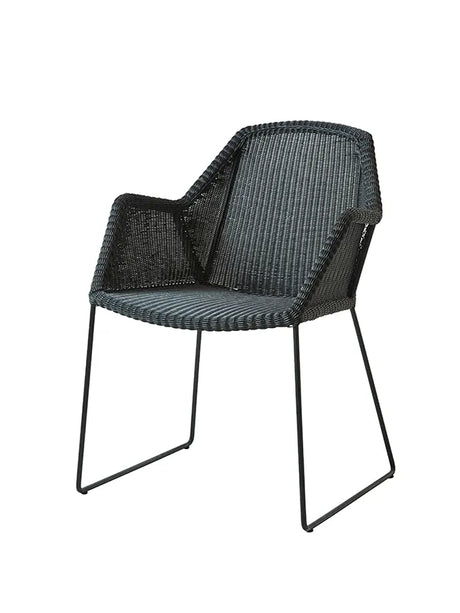 Breeze Trädgårdsstol med medarunderrede från Cane-line - Black - Jacobsen Plus