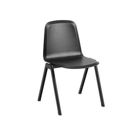 Muuto - Brink stol, A-base - Svart sits - Svart stel - Jacobsen Plus