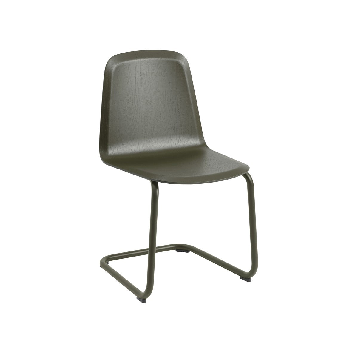 Muuto - Brink stol, konsolburen base - Dark Olive sits - Dark Olive stel - Jacobsen Plus