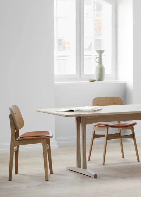 Shakerbord C18, 220 cm av Børge Mogensen - Ek olie / Uden tilläggsskiva - Jacobsen Plus