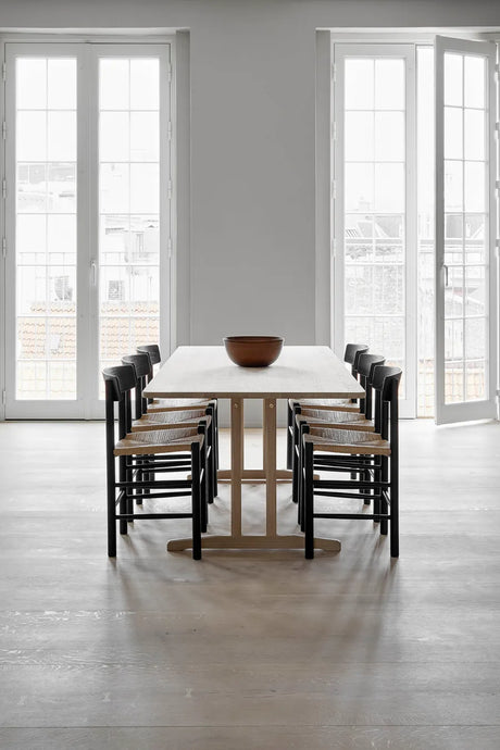 Shakerbord C18, 220 cm av Børge Mogensen - Ek olie / Uden tilläggsskiva - Jacobsen Plus