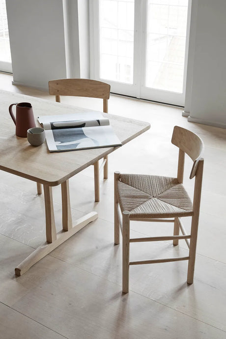 Shakerbord C18, 220 cm av Børge Mogensen - Ek olie / Uden tilläggsskiva - Jacobsen Plus