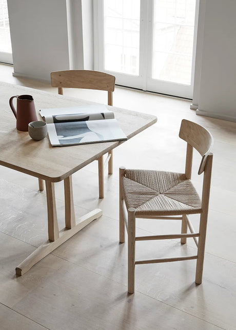 Shakerbord C18, 180 cm av Børge Mogensen - Såpbehandlad eg - Jacobsen Plus