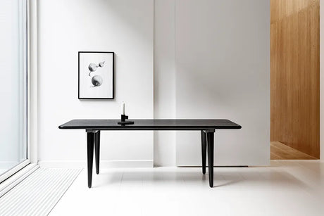 CH011 Soffbord från Carl Hansen & Søn - B: 130 x D: 55 x H: 44 cm / Svart - Jacobsen Plus