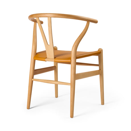 Y-stol CH24P, bok oljad med Loke 7050-läder av Hans J. Wegner - 2 - Jacobsen Plus