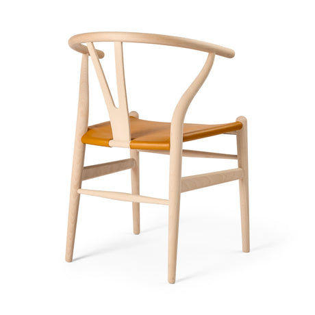 Y-stol CH24P, Såpad bok med Loke 7050-läder av Hans J. Wegner - 2 - Jacobsen Plus