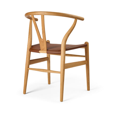 Y-stol CH24P, ek oljad med Loke 7060-läder av Hans J. Wegner - 2 - Jacobsen Plus