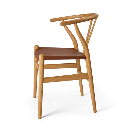 Y-stol CH24P, ek oljad med Loke 7060-läder av Hans J. Wegner - 3 - Jacobsen Plus