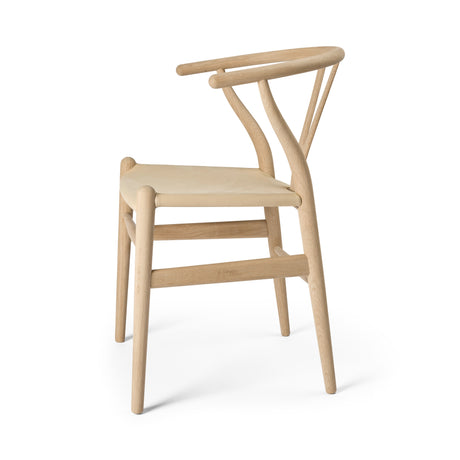 Y-stol CH24P, Ek såpa med Terra 20364 läder av Hans J. Wegner - 3 - Jacobsen Plus
