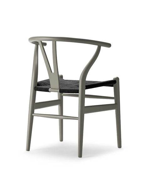 Y-stol CH24 Soft Clay med svart flätverk av Hans J. Wegner - 2 - Jacobsen Plus