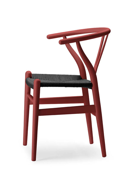 Y-stol CH24 Soft Falu med svart flätning av Hans J. Wegner - 3 - Jacobsen Plus