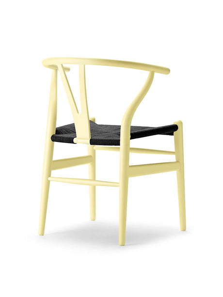 Y-stol CH24 Soft Hollyhock med svart flätning av Hans J. Wegner - 2 - Jacobsen Plus