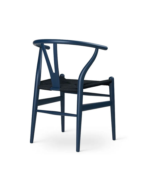 Y-stol CH24 Soft Blue med svart flätning av Hans J. Wegner - 2 - Jacobsen Plus