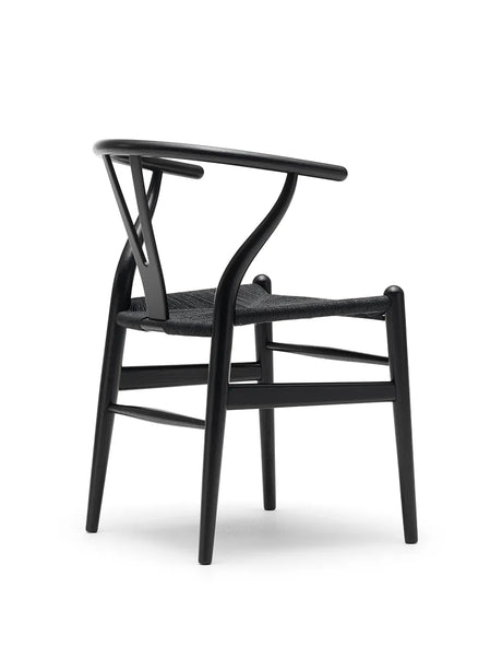 Y-stol CH24, svart ek med svart flätning av Hans J. Wegner - 2 - Jacobsen Plus