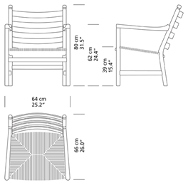 CH44 av Hans J. Wegner - Såpa / Ek / Natur - Jacobsen Plus