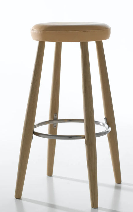 CH58 Barstol av Hans J. Wegner - Ek-lædergruppe A / Såpa - Jacobsen Plus