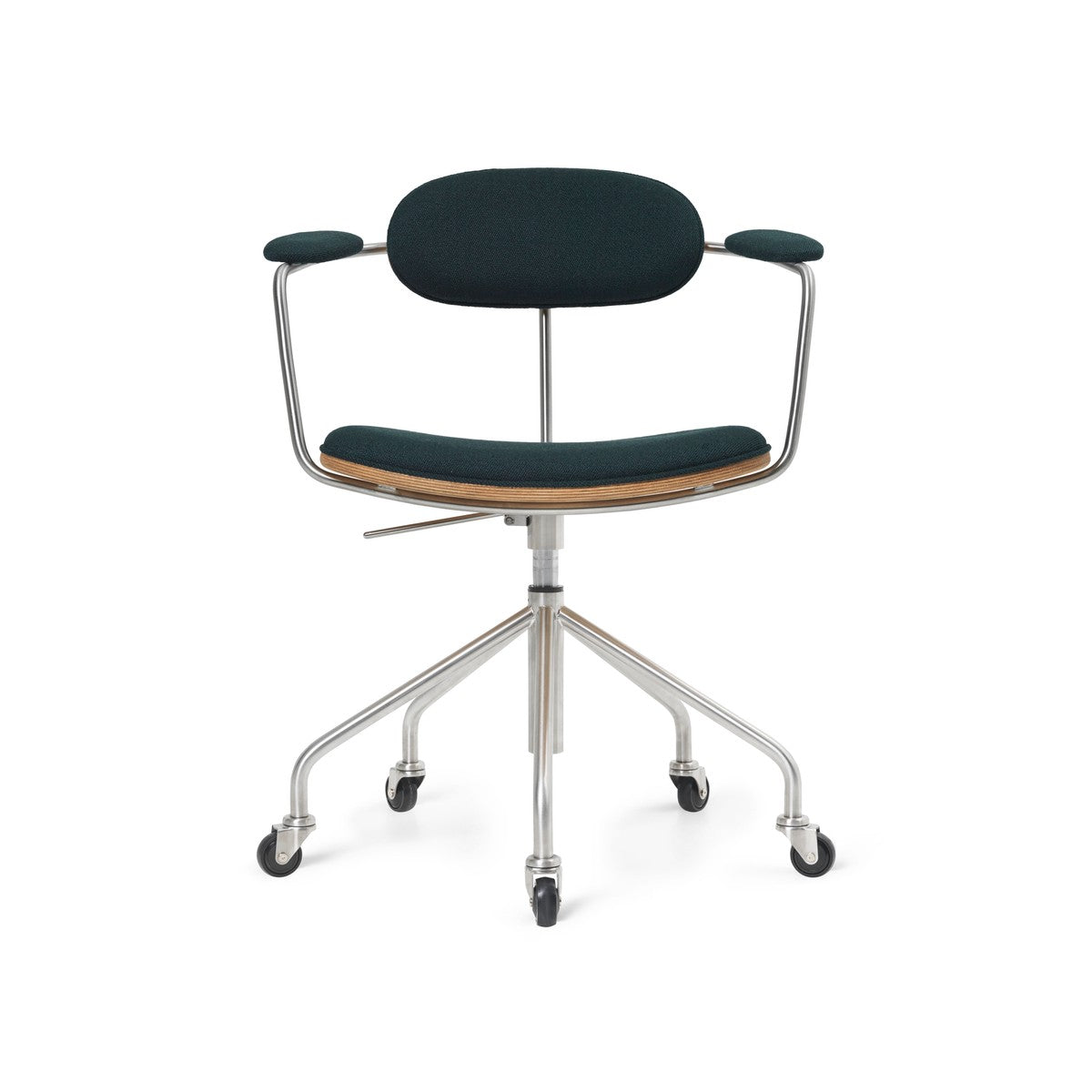 CH621 Swivel Stol, oljad ek av Hans J. Wegner - Tyg / Vidar 1062 - Jacobsen Plus