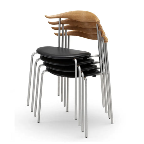 CH88 Stol av Hans J. Wegner - Bok-stofgruppe 1 / Såpa / Rostfri stål - Jacobsen Plus