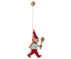 Metallornament, Nisse - Sked från Maileg