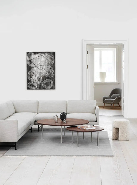 Wegner Ox Table från Fredericia Furniture - Ø80 cm / Ek - oliebehandlet / H: 35 cm - Jacobsen Plus