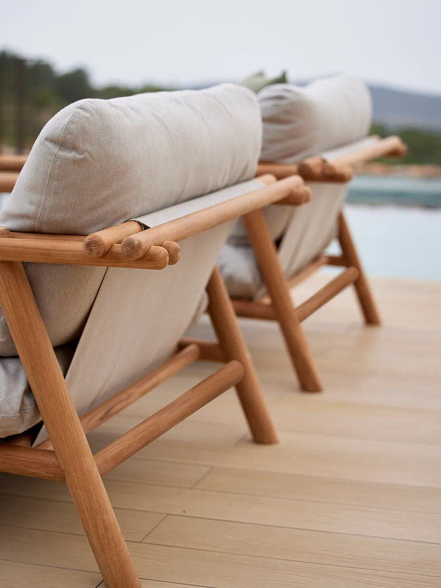 Sticks Loungestol, teak från Cane-line - 5 - Jacobsen Plus