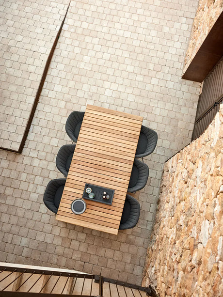 Drop Trädgårdsbord med utdrag från Cane-line - Taupe - Jacobsen Plus
