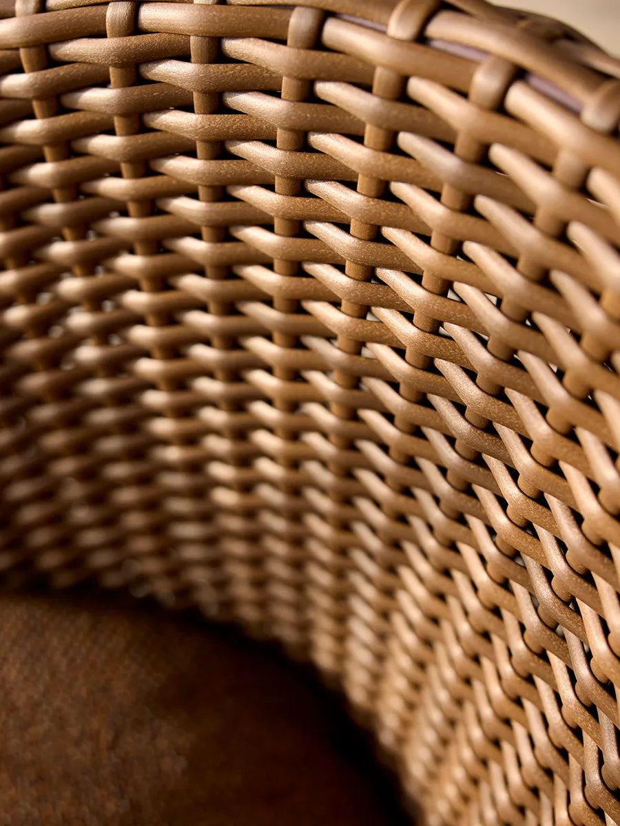 Coast Loungestol med. Swivel, umberbrun från Cane-line - 5 - Jacobsen Plus