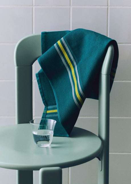 HAY Canteen diskhandduk - Green and yellow - Jacobsen Plus