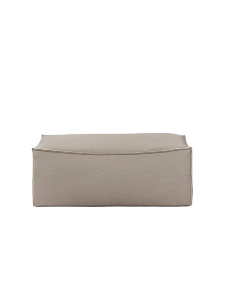 Catena Pouf Bomull Lin, naturfärgad från Ferm Living - Jacobsen Plus