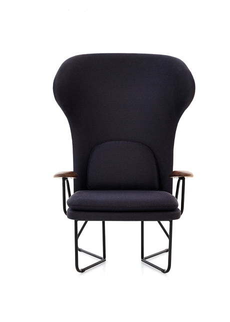 Chillax loungestol med hög rygg i valnöt, Main Line Flax 28 från Stellar Works - 4 - Jacobsen Plus