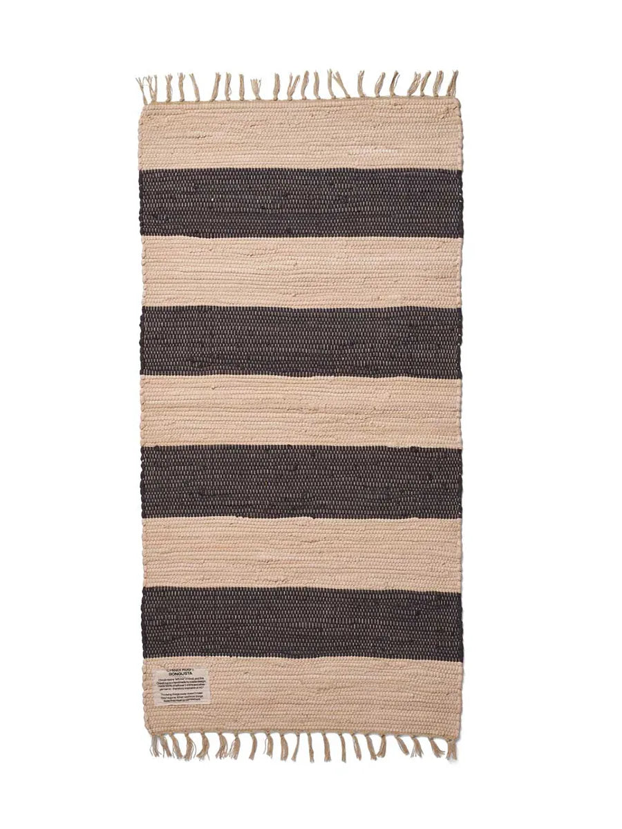 Chindi matta, 60x120 cm från Bongusta - Grey & Beige - Jacobsen Plus