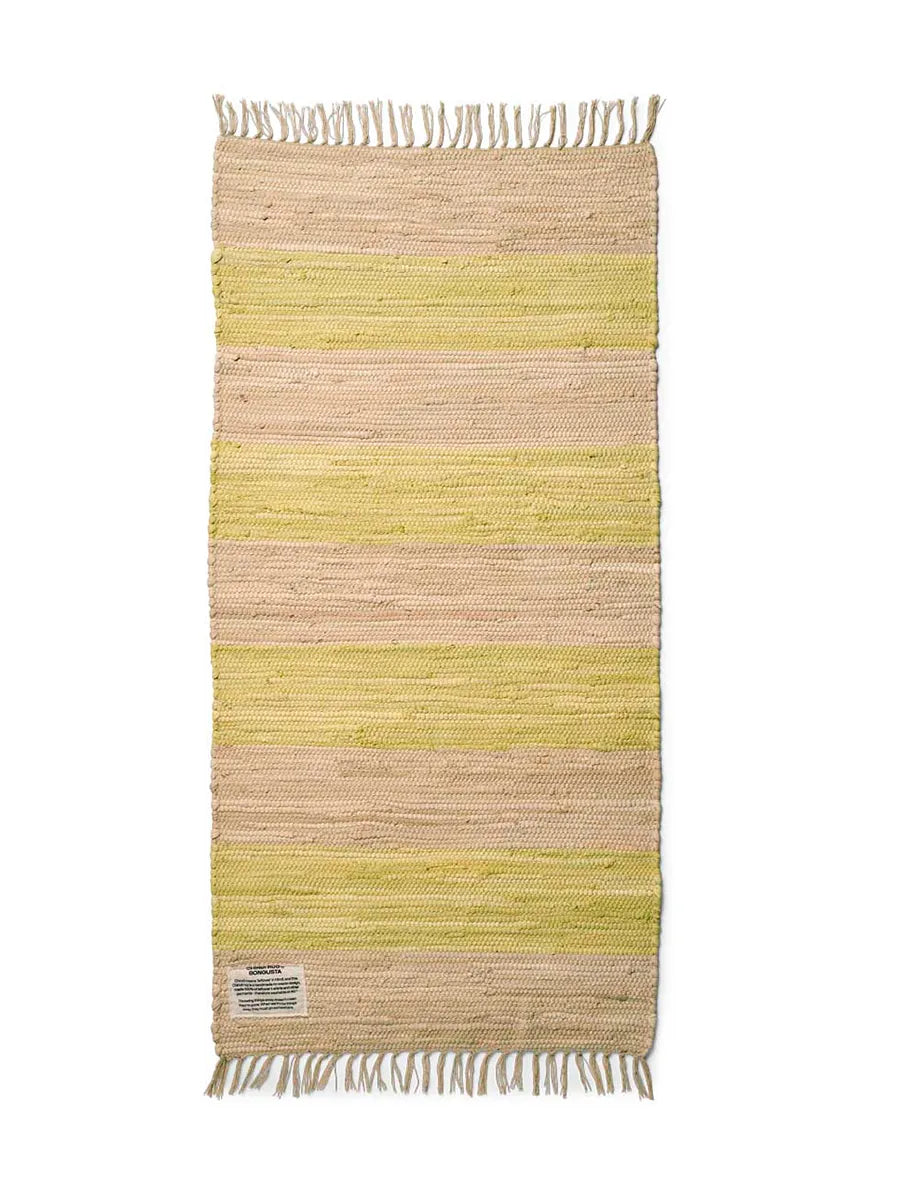 Chindi matta, 60x120 cm från Bongusta - Neon Yellow - Jacobsen Plus