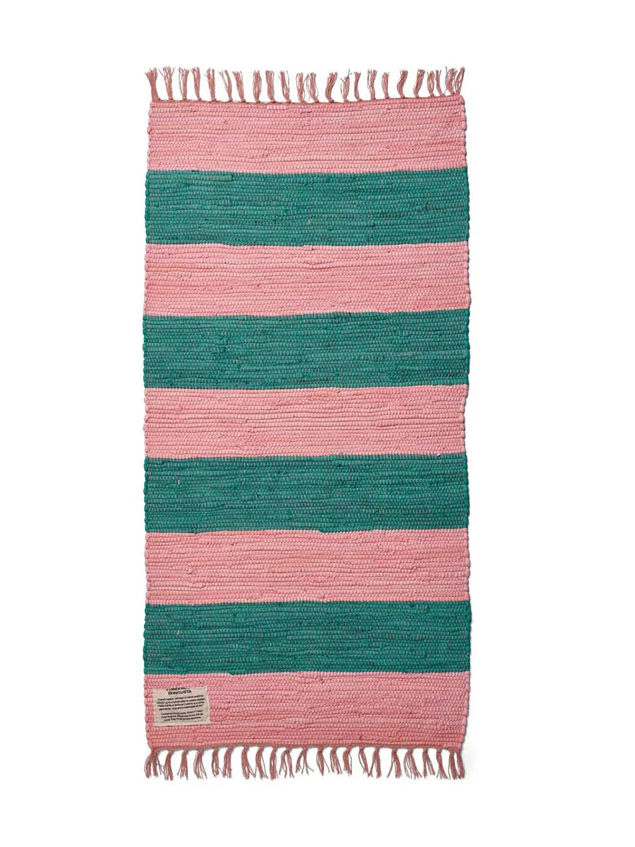 Chindi matta, 60x120 cm från Bongusta - Rosa & Grass - Jacobsen Plus