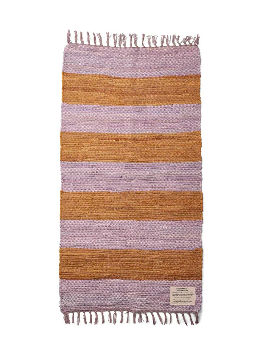 Chindi matta, 60x120 cm från Bongusta - Lilac & Golden - Jacobsen Plus