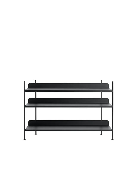 Compile Hyllsystem, konfiguration 2 från Muuto - Black - Jacobsen Plus