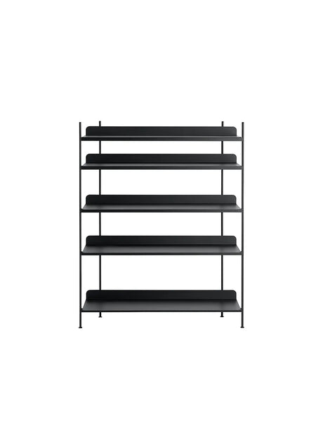 Compile Hyllsystem, konfiguration 3 från Muuto - Black - Jacobsen Plus
