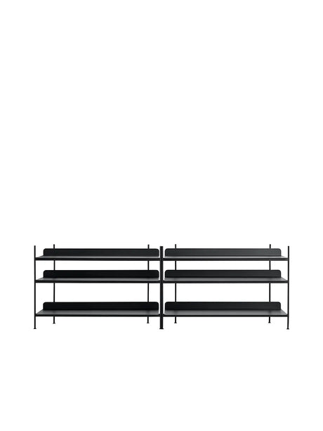 Compile Hyllsystem, konfiguration 6 från Muuto - Black - Jacobsen Plus