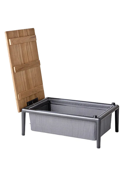Conic Box bord från Cane-line - Light grey - Jacobsen Plus