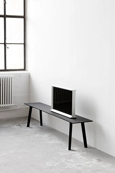 CPH Deux 215 Bänk från Hay - L75 x B35 x H45 cm / Ink black laminat / Obehandlad bøg - Jacobsen Plus